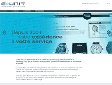 Tablet Screenshot of e-unit.ch
